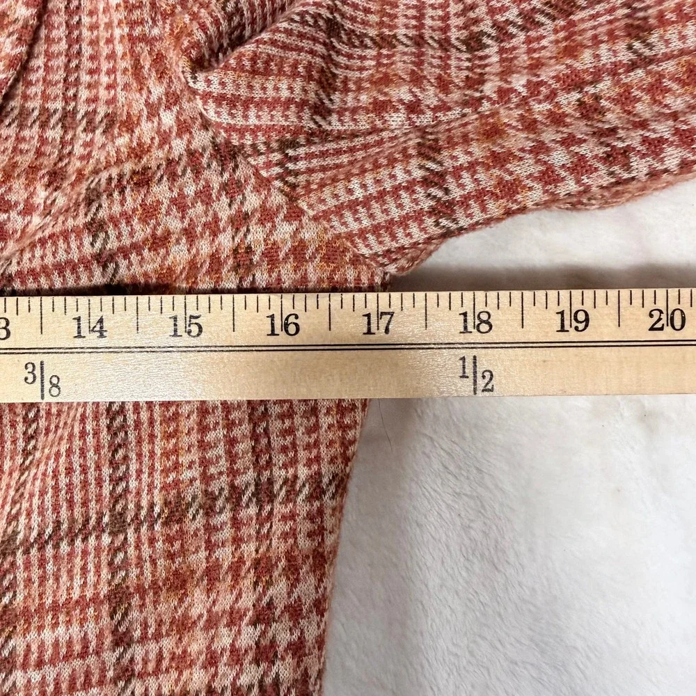 Alex Colman Sportswear Vintage 70s Orange Brown Glen Plaid Wool Blend Blazer